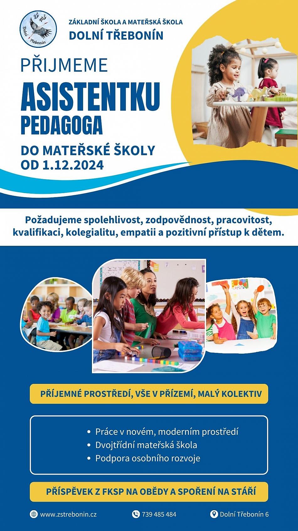 Inzerát AP MŠ 1.12.2024